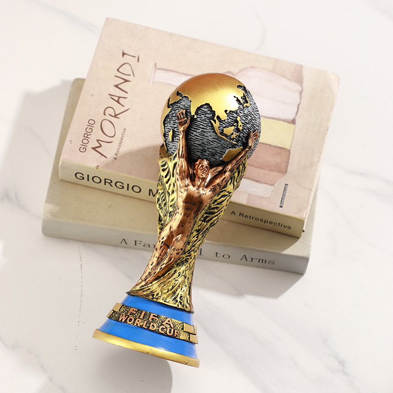 2024 Copa del Mundo Hércules 1: 1 modelo de trofeo de equipo nacional Messi Ronaldo decoraciones de fútbol adornos