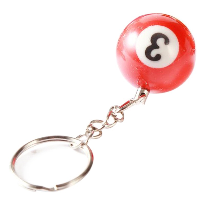 ミニシミュレーションのビリヤードのキーホルダーのカラーのボールのアクセサリーのペンダントのビリヤードの小さい贈り物の記念品のメーカーは卸売りします。