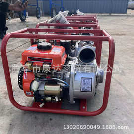汽油手推款抽水泵 小区防汛排涝泵 自吸泵图片 六寸抽水泵