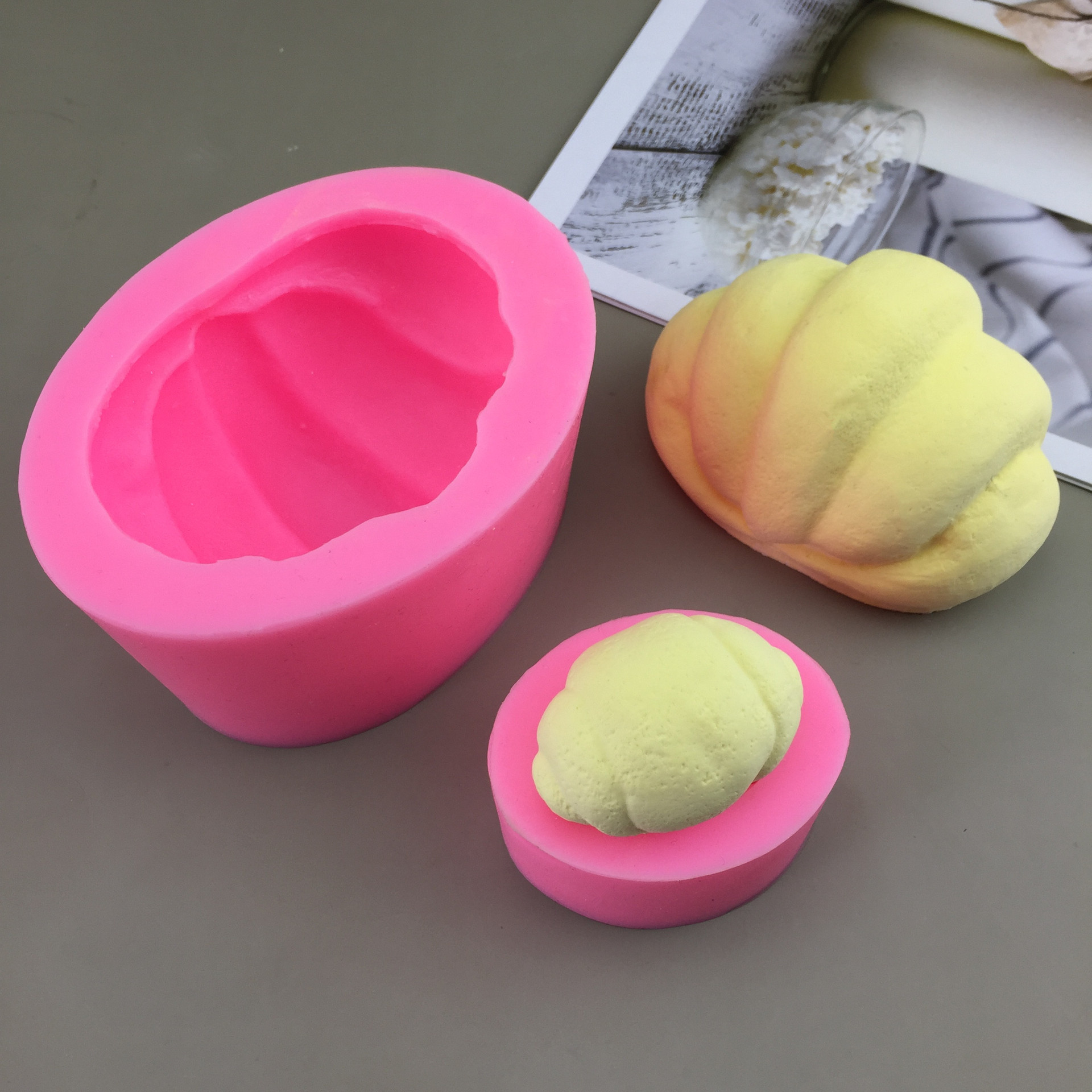 Сладкий ручной работы DIY размер булочки с морской солью для выпечки силиконовой формы щепотка ароматерапевтическая свеча гипсовая декоративная форма