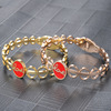 Bracelet, golden brand accessory stainless steel, 750 sample gold, wholesale