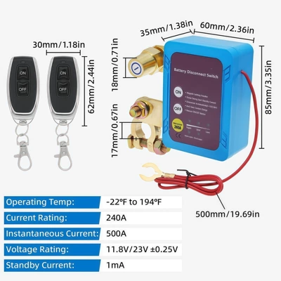 Disconnect Switch – Qìchē Power supply, ignition system accessories