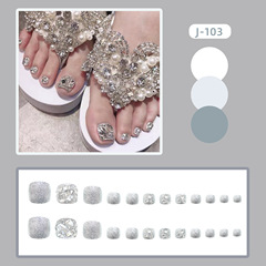 Summer toe nail stickers, nail stickers, nail art stickers, finished toe nail wear-on nails, wholesale, detachable