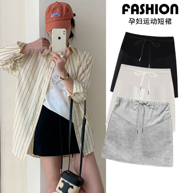 2024 летние новые беременные короткие юбки носить дикие бедра