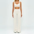 7028 bra + 7028-2 wide-leg pants—oatmeal apricot