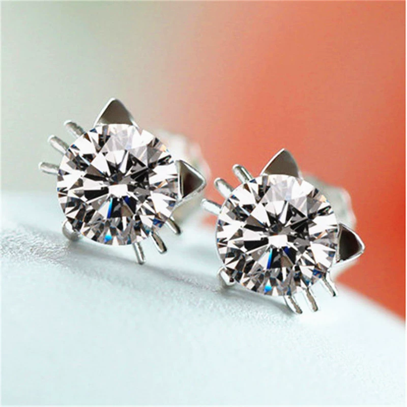 Серьги из циркония небольшого дизайна, универсальные, AliExpress, Amazon, оптовая продажа