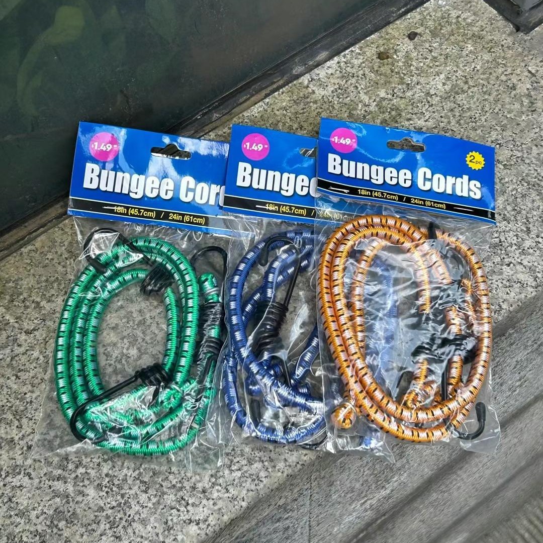 库存批发摩托车捆绑绳后备箱绑带挂勾弹力松紧绳 绑货行李橡胶绳