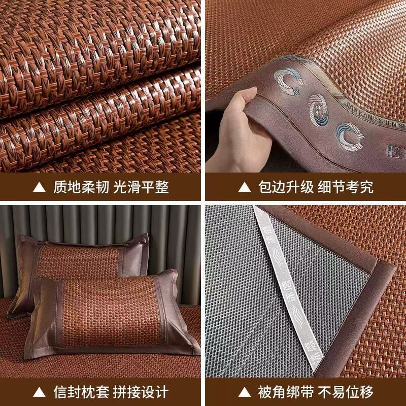夏肥厚籐マット折りたたみマット家庭用古代籐純粋な天然 PE 籐マットソフトマットメーカー卸売|undefined