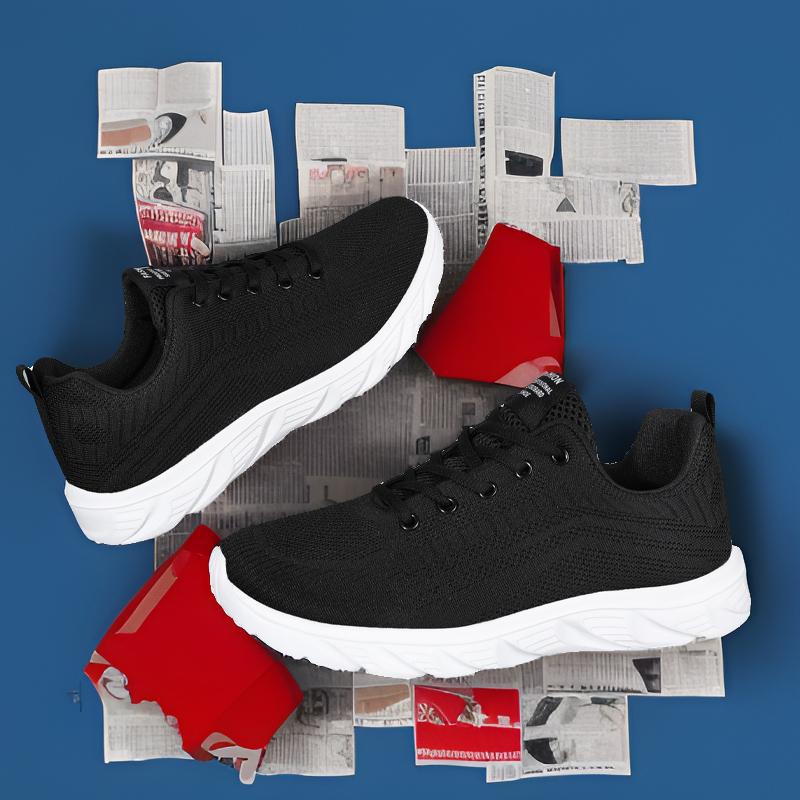 Nuevos zapatos deportivos de malla voladora para hombres, zapatos deportivos casuales ligeros de suela suave para primavera y verano, zapatos para correr transpirables para estudiantes