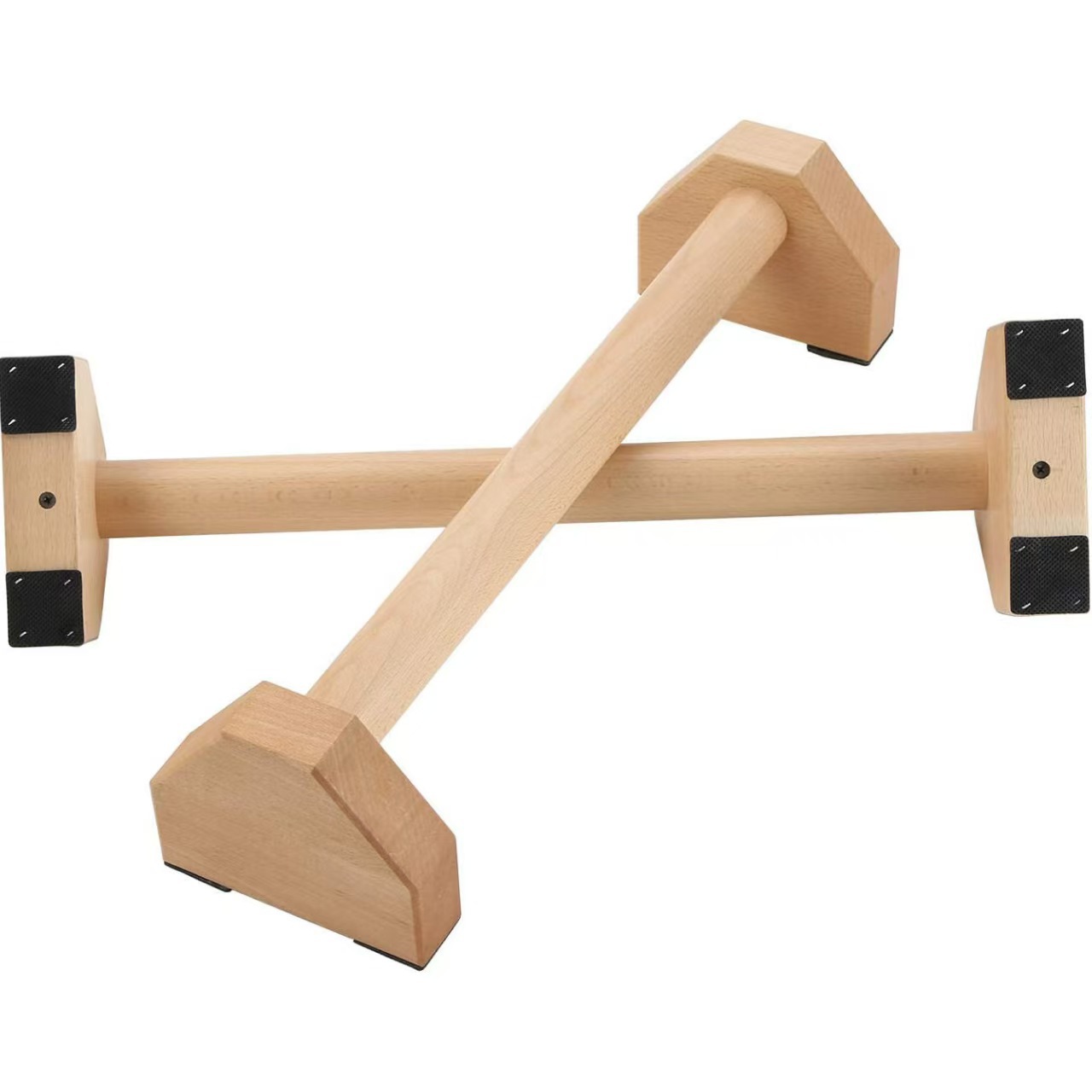 In-Stock Creative I-Shaped Solid Wood Push-Up Stand Gym Training Universal Wooden Single and Parallel Bar Inversion Stand
