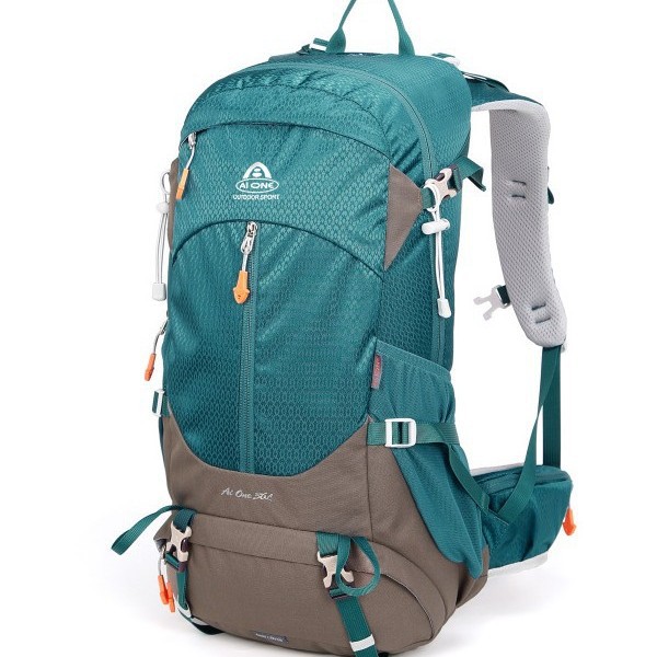 Ai Wang Wear-Resistant Nylon Outdoor Water-Repellent Men's and Women's 30L Backpack Mountaineering Hiking Travel Camping Style Backpack