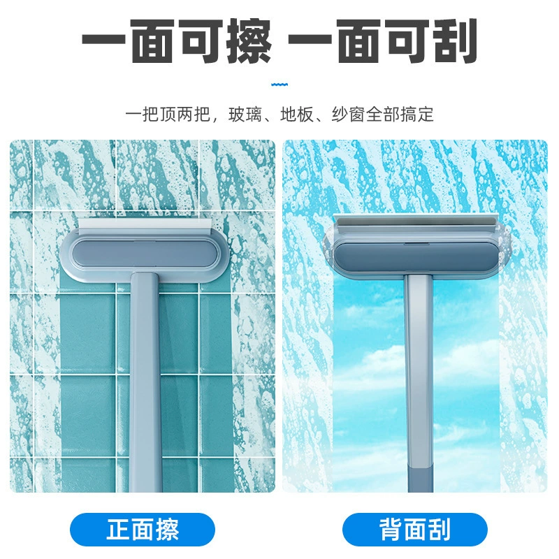 Многофункциональный щетка щетка щетка кошачья шерсть собаки щетка стеклянная щетка экран сухой и влажный, моющий съемная длинная ручка