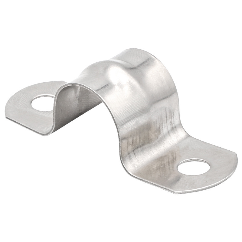304 Stainless Steel Saddle Clamp U-Shaped Buckle Fixed Pipe Clamp Universal Hardware Pipe Clip