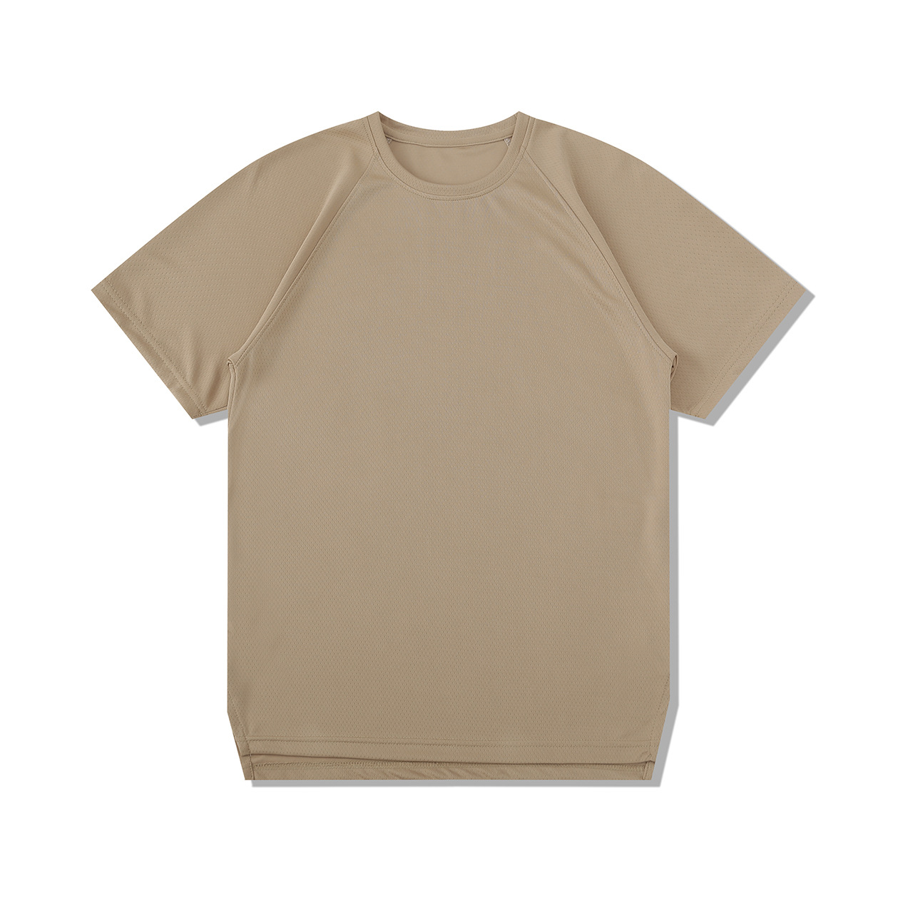 Hombre deportivo ocio mangas cortas T gran agujero de ventilación color combinado ropa de trabajo de secado rápido impresión logotipo camiseta ropa deportiva fitness