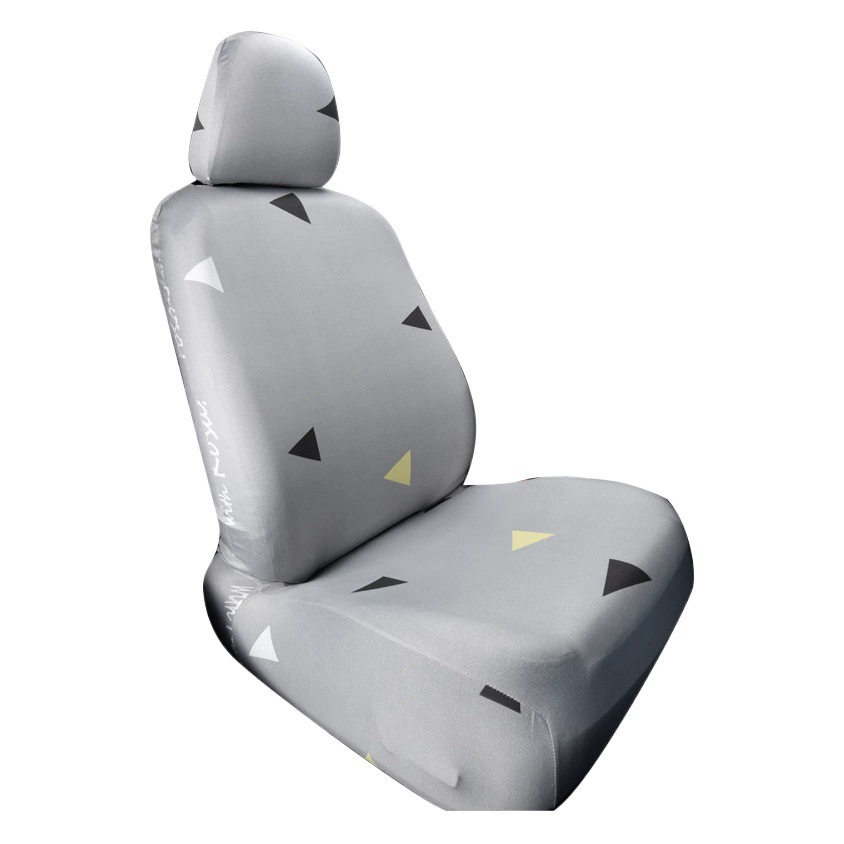 Печатный Передний ряд одиночный простой полностью окруженный эластичный чехол для автомобильной подушки, универсальная Пылезащитная смена и стирка