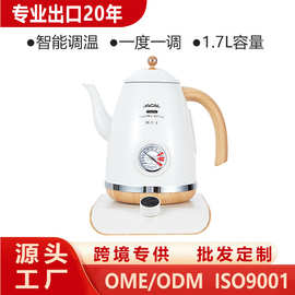 积高E18-11智能控温电热水壶长嘴不锈钢调温烧水壶家用电茶壶跨境