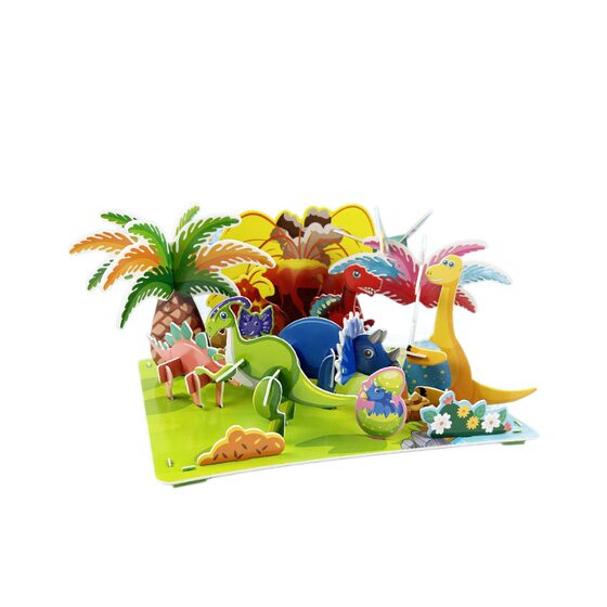Children's 3D Stereo Puzzle Dinosaur Animal Educational Toys for Babies and Toddlers over 3 Years Old Handmade 3D Assembly Model