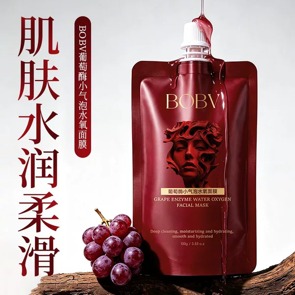 BOBV Grape Enzyme Small Bubble Water Oxygen Mask for Pore Cleansing and Improving Dullness, Bubble Application Mask, Genuine Product