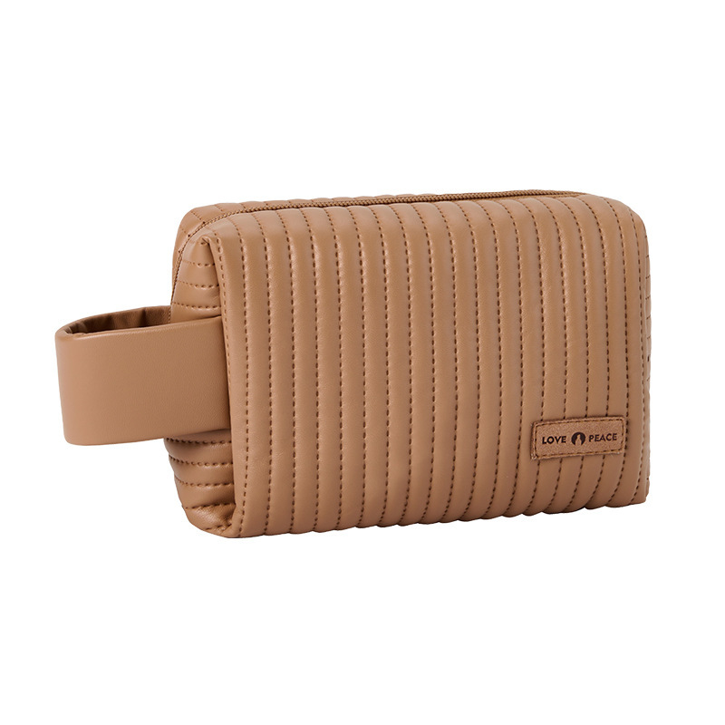 Nuevo pastel transfronterizo de octogón bolsas de maquillaje bolsas de maquillaje color caramelo bolsas de almacenamiento de viaje gran capacidad sensación de alta calidad al por mayor