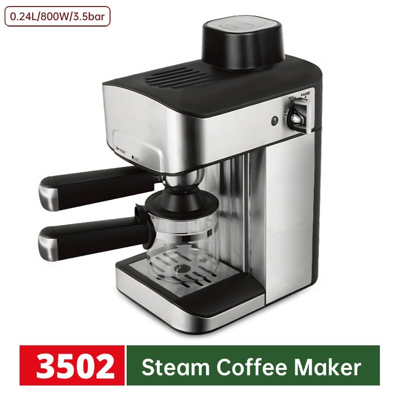 3.5Bar máquina de café de vapor italiana Eurocontrol de perilla transfronteriza con bomba de burbuja de leche máquina de café