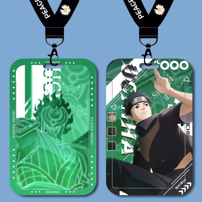 Naruto Susanooh Uchiha Mizuki Student Campus Card Holder School Card Meal Card Work Id Protection