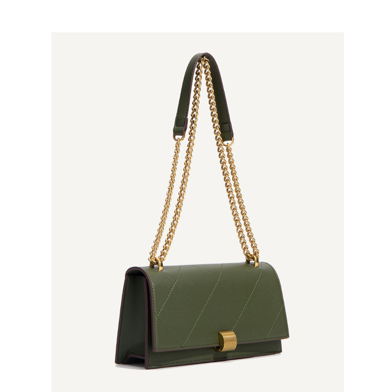 Baguette Underarm Bag Quilted Chain Shoulder Bag For Women Luxury 2023 Spring New Arrival Ins Mature Style Crossbody Bag - Thumbnail 3