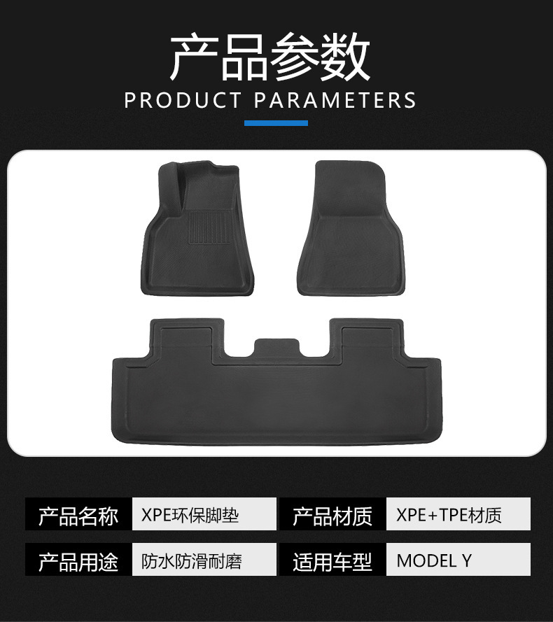Suitable for Bmw I4 Right-Hand Drive Floor Mats Xpe Fixed All-Weather Carpet 2022-2025 Model M50