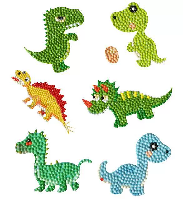 5D детский набор для алмазной мозаики sticker DIY, повседневные животные дизайны, разные размеры (наклейка и стразы)