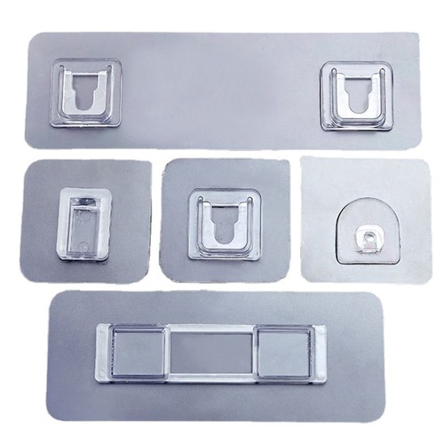 Anti-Slip Invisible Hook for Bathroom and Kitchen, Waterproof Adhesive Mounting Multi-functional Nail, No-Trace Wall Hanging Hook