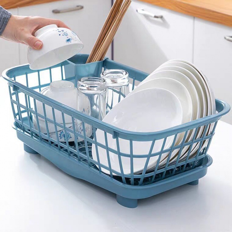 瀝水托盤廚房置物架碗架放碗筷碟收納架大號加厚水槽籃裝碗櫃用品