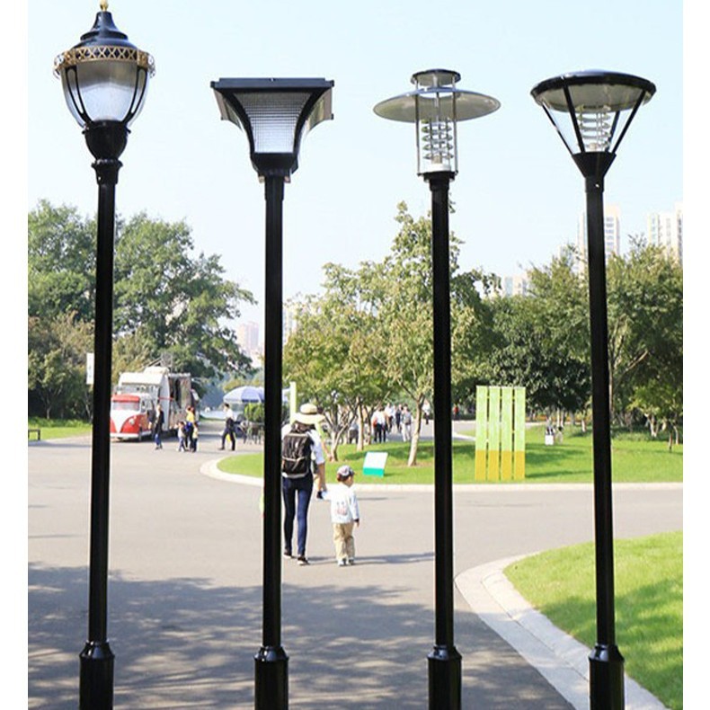 Iluminación al aire libre de patio moderno comunidad villa parque LED luz solar super brillante impermeable 3 metros de alto palo luz de paisaje