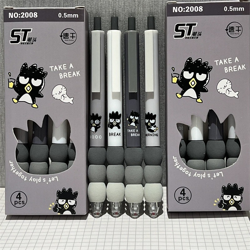 Cute bolígrafo esponja ins viento alto valor de la cara estudiante bolígrafo de corazón de la niña bolígrafo esponja empalme bolígrafo de carbono negro