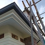 成品天沟雨水管彩铝合金天沟别墅屋檐接雨水槽外墙方形成品檐沟