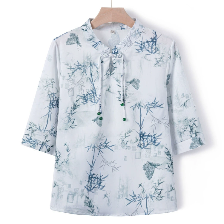 2024 Летний новый средний и пожилой мама наряд новый китайский стиль