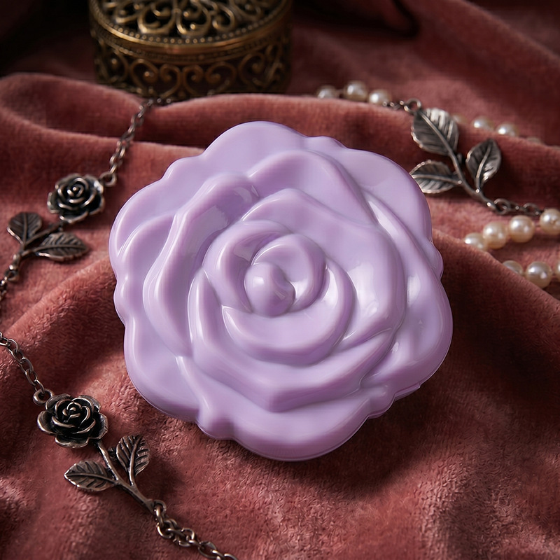 Espejo de maquillaje de alta definición transfronteriza, espejo de rosa, espejo portátil, espejo de doble cara, espejo de vestir, espejo portátil