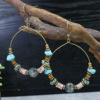 Earrings, agate accessory, wholesale, European style