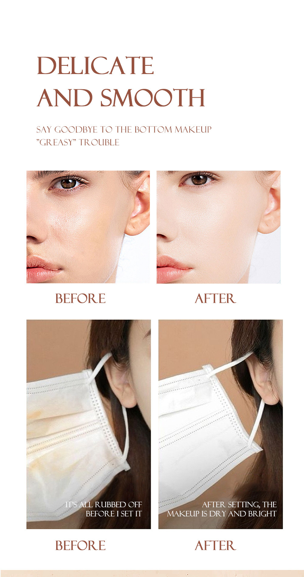 SAM SUGAR's setting loose powder is not prone to smudge and loose powder Application Scenario