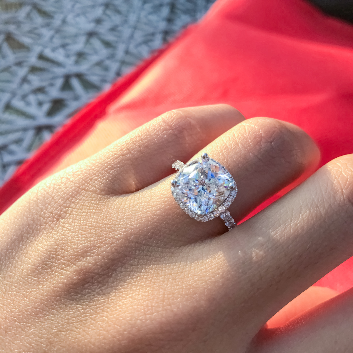 包邮【断码清仓戒指】S925纯银时尚轻奢方形时尚通勤款指环饰品