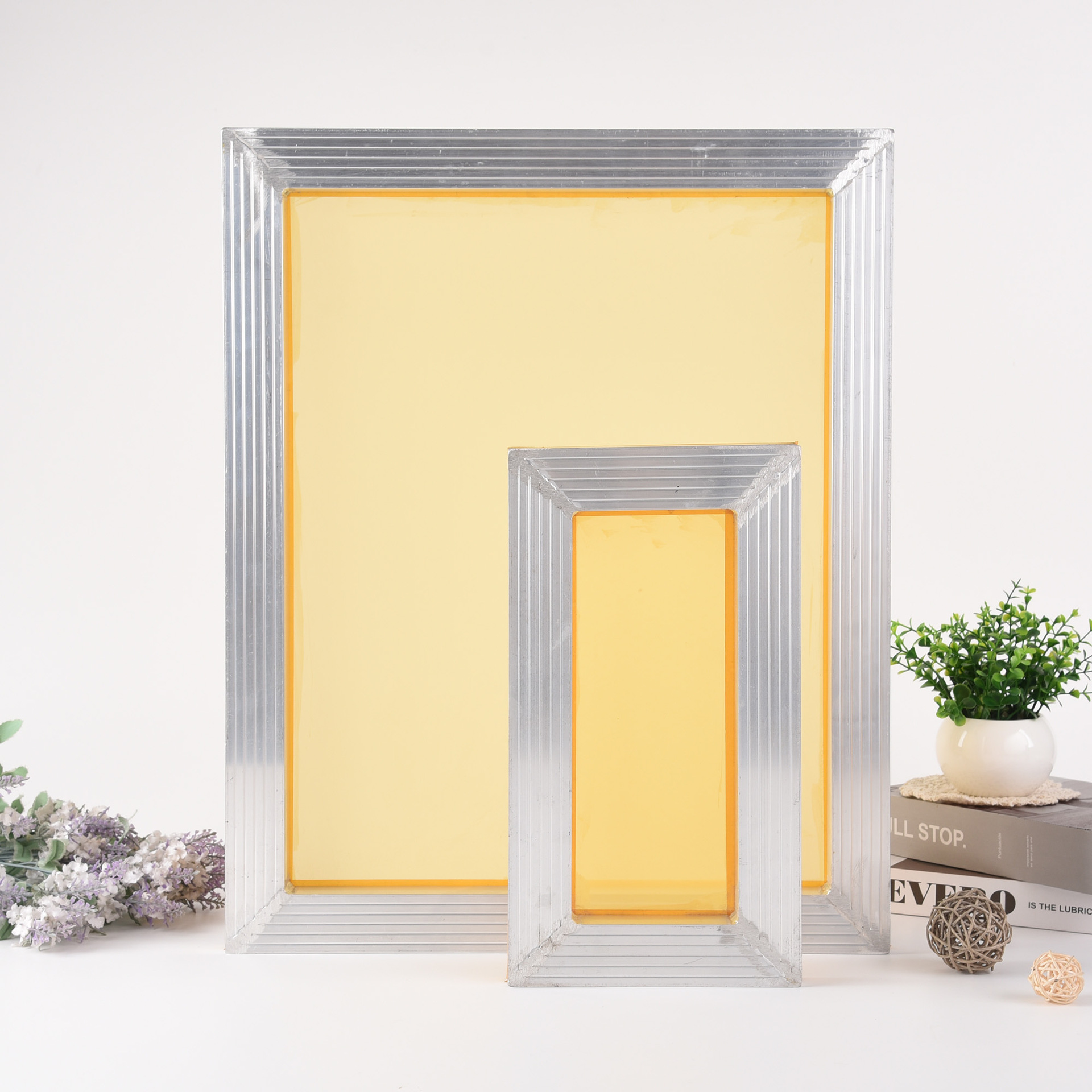 厂家直供印刷耗材方形印花丝印网板印刷板拉网你粘网铝合金框架