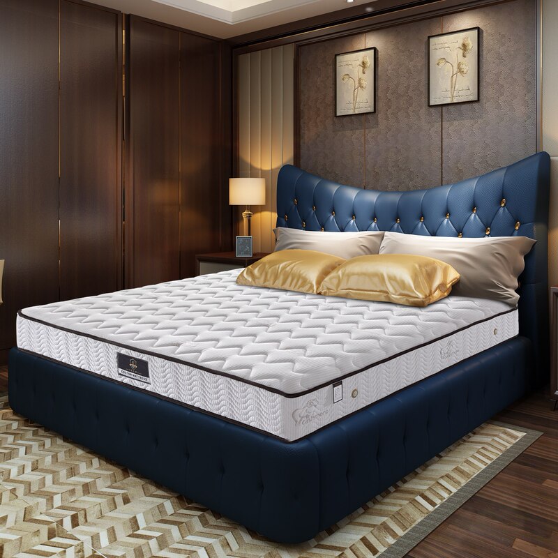 Mushilian Mattress Natural Latex Mattress 1.8m Independent Spring Eco-Friendly Brown Simmons Mattress Thickness 25cm