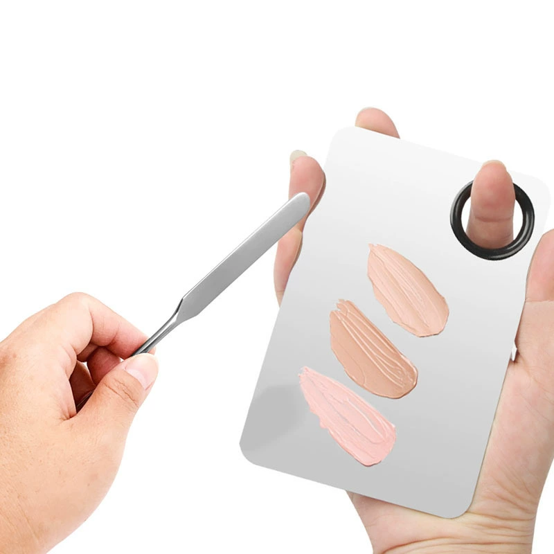 Foundation stainless steel, double-sided painted scraper, mixing stick, (Physicals)