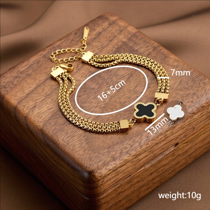 Joyas transfronterizas europeas y americanas Pulsera de acero de titanio de todo fósforo Versión coreana del temperamento bohemio Pulsera de acero de titanio que no se desvanece Joyería femenina