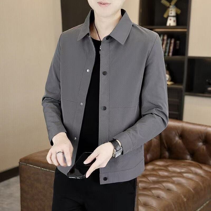 High-End 2026 New Spring and Autumn Jacket for Men, Thin Style, Executive Officer Style, High-End Feel, Trendy Casual Outerwear