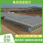 PC板智能连栋温室用于个体农户合作社四季种植增产 智能温室大棚