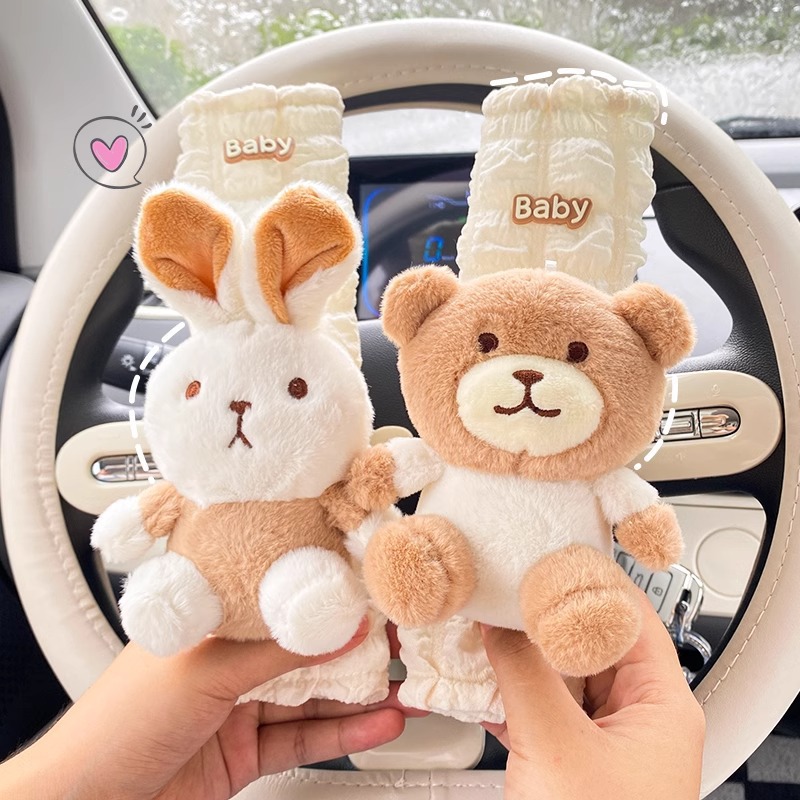 Funda Protectora para Cinturón de Seguridad de Poliéster Suave para Coche