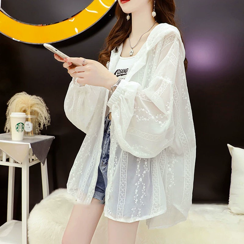 Летняя тонкая солнцезащитная одежда для женщин, новинка 2025 года, корейский стиль, плотно прилегающий, утягивающий, дышащий кардиган, куртка, топ