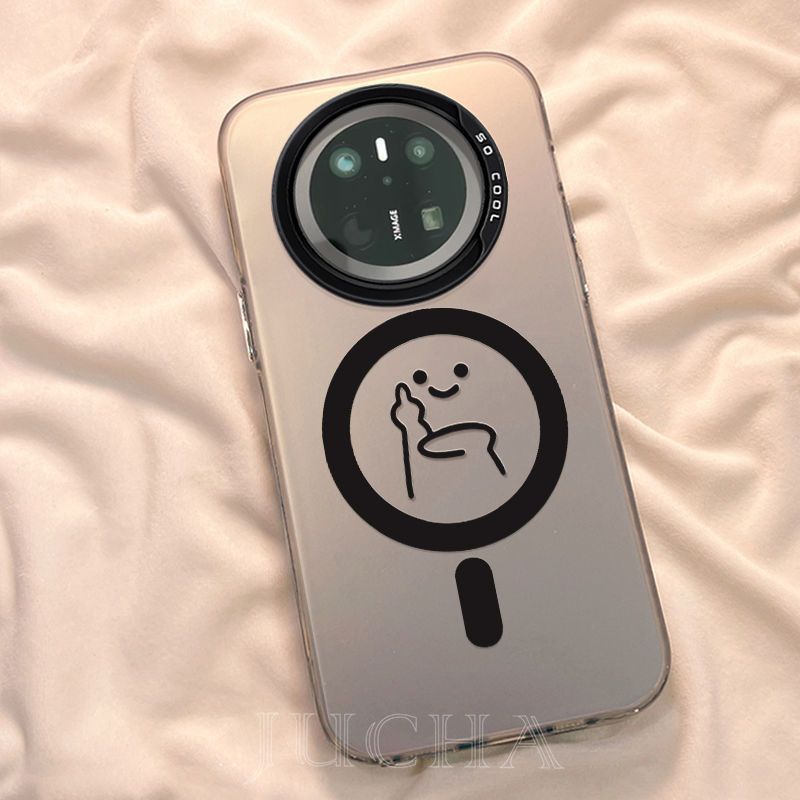 适用华为mate70手机壳带磁吸mate60pro高端手机保护套中指手势|undefined