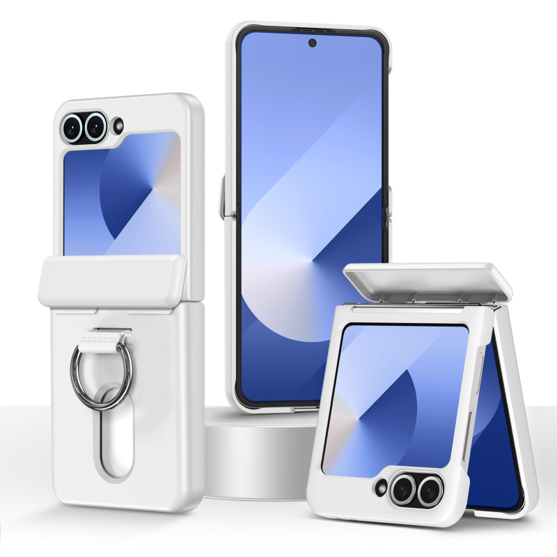 サムスン ZFlip7 透明携帯電話ケース折りたたみ中央軸バックルカードホルダー ZFlip6 落下防止保護ケースに適した国境を越えた|undefined