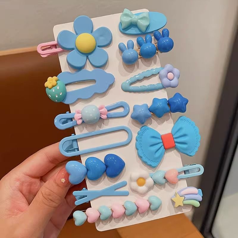 Horquilla de felpa de otoño e invierno clip de flequillo lateral para niños lindo color café horquilla de cabello roto tocado clip de pelo al por mayor