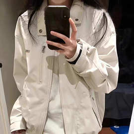 独特超好看外套女春秋2024新款宽松韩系小个子短款工装夹克上衣潮